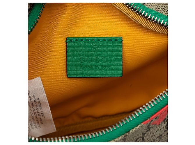 Borsetta a cintura Gucci Kids GG Supreme Ranch Web Beige - vista 5