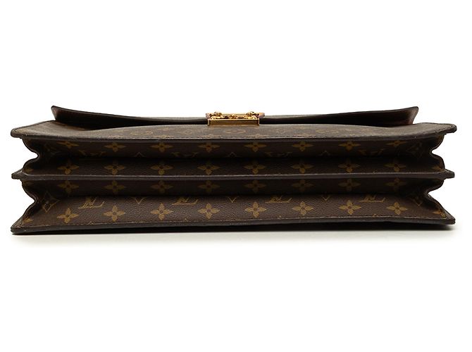 Louis Vuitton Brown Monogram Serviette Conseiller - vista 3