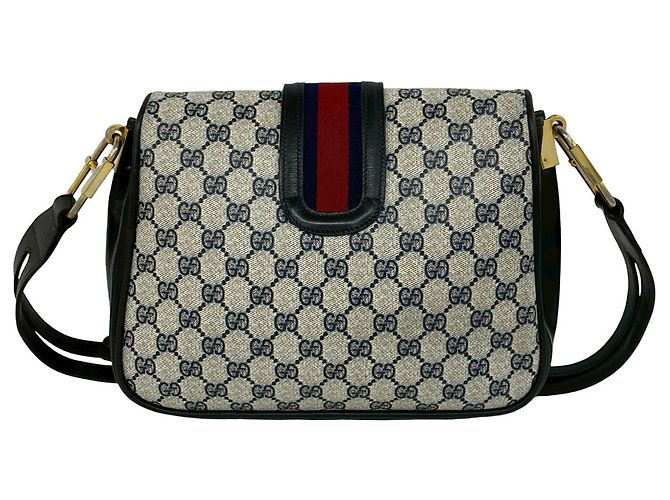Gucci Beige GG Supreme Web Crossbody - vista 2