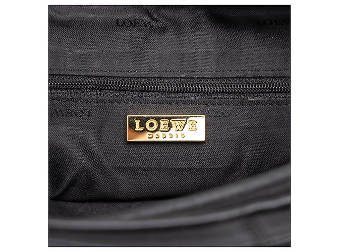 Borsa Satchel Anagram LOEWE in pelle nera - vista 5