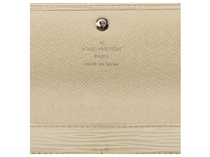 Cartera larga Louis Vuitton Sarah de cuero Epi blanco - vista 5