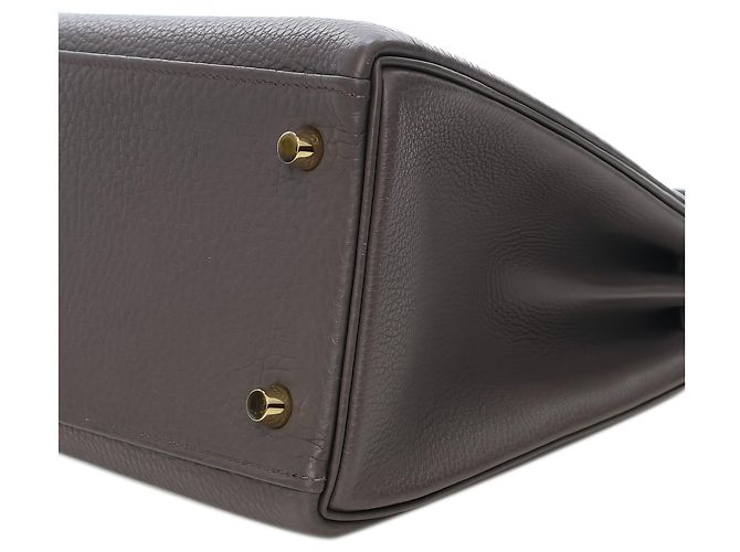 Hermès Gray Togo Kelly II Retourne 28 - vista 7