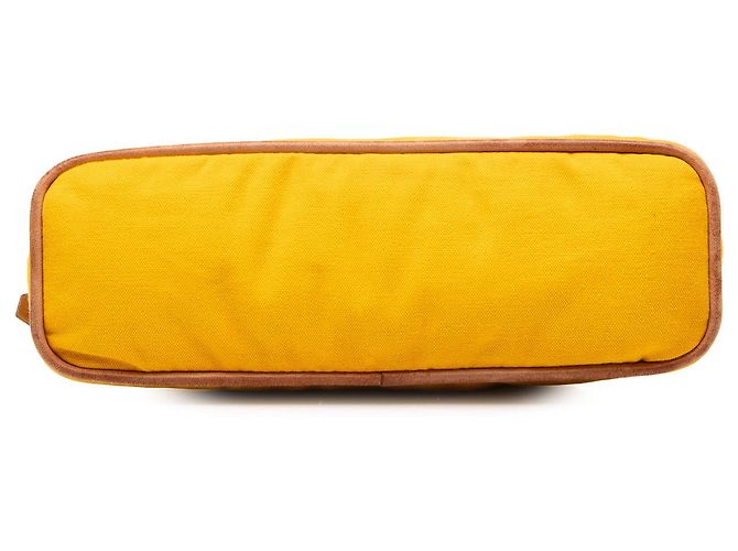 Hermès Yellow Toile Bolide Trousse De Voyage Pouch PM - vista 3