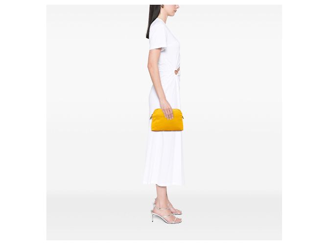 Hermès Yellow Toile Bolide Trousse De Voyage Pouch PM - vista 6