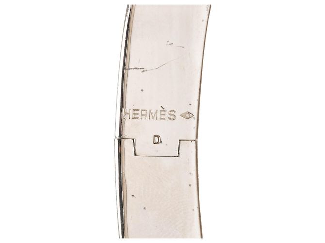 Bracciale Clic H PM in smalto nero stretto Hermès - vista 4