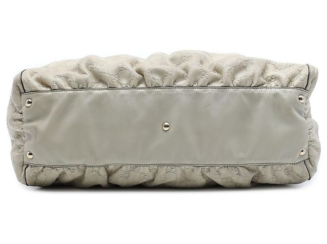 Borsa a tracolla Gucci White Guccissima Abbey D Ring - vista 3