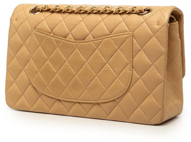 Chanel Beige Medium Classic Lambskin Double Flap - Ansicht 2