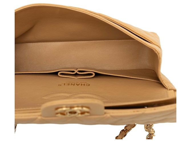 Chanel Beige Medium Classic Lambskin Double Flap - Ansicht 4