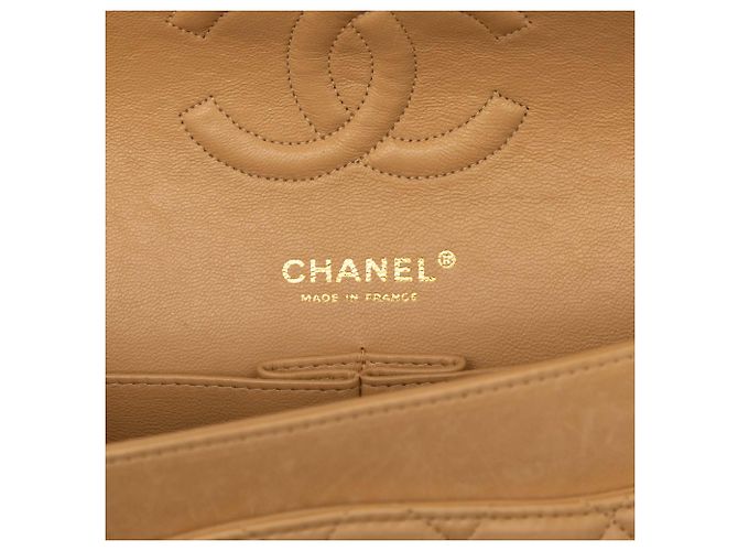 Chanel Beige Medium Classic Lambskin Double Flap - Ansicht 5