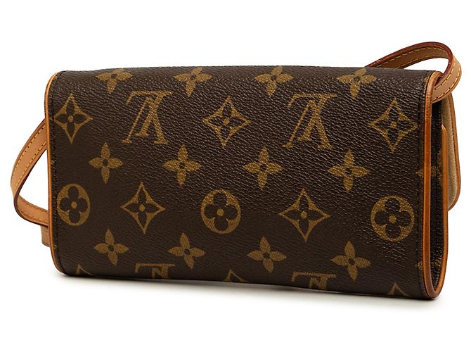 Louis Vuitton Brown Monogram Pochette Twin PM - vista 2