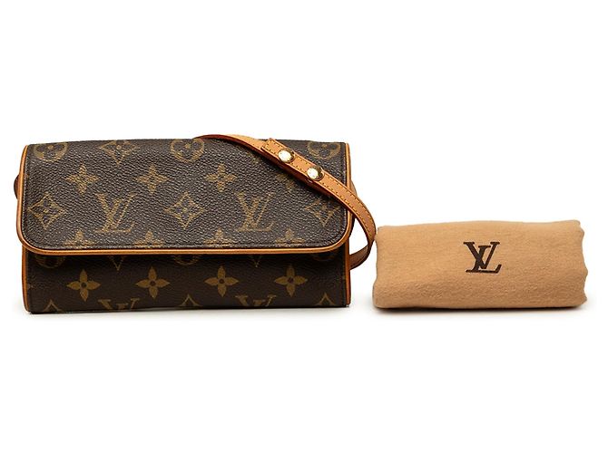 Louis Vuitton Brown Monogram Pochette Twin PM - vista 7