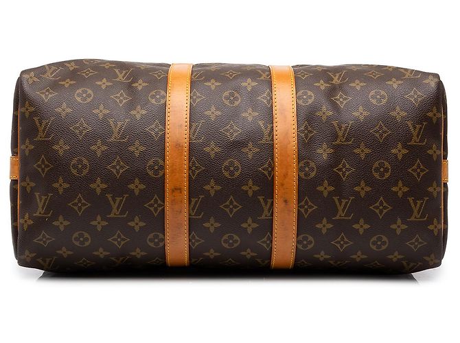 Louis Vuitton Brown Monogram Keepall Bandouliere 45 - vista 3