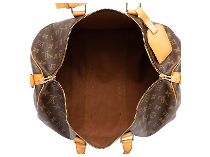 Louis Vuitton Brown Monogram Keepall Bandouliere 45 - vista 4