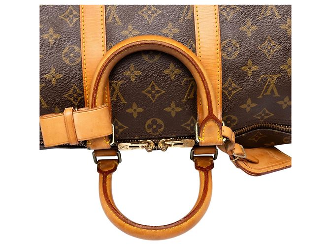 Louis Vuitton Brown Monogram Keepall Bandouliere 45 - vista 7