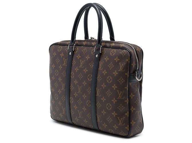 Louis Vuitton Brown Monogram Macassar Porte Documents Jour - vista 2