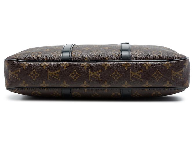 Louis Vuitton Brown Monogram Macassar Porte Documents Jour - vista 3