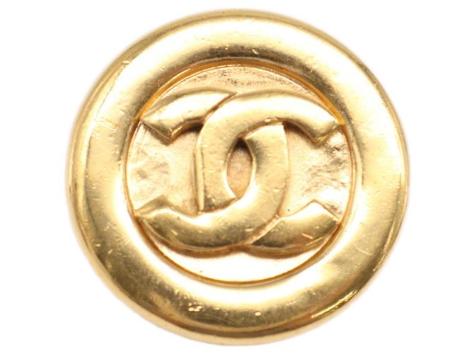 Orecchini a clip Chanel Gold CC placcati oro - vista 4