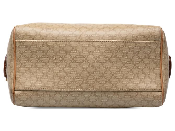 Céline Borsa Boston Celine Beige Macadam in tela rivestita - vista 3