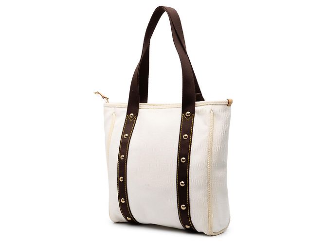 Louis Vuitton White Antigua Cabas MM - vista 2