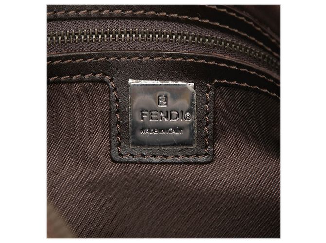 Borsa Fendi Beige Zucchino Canvas - vista 5