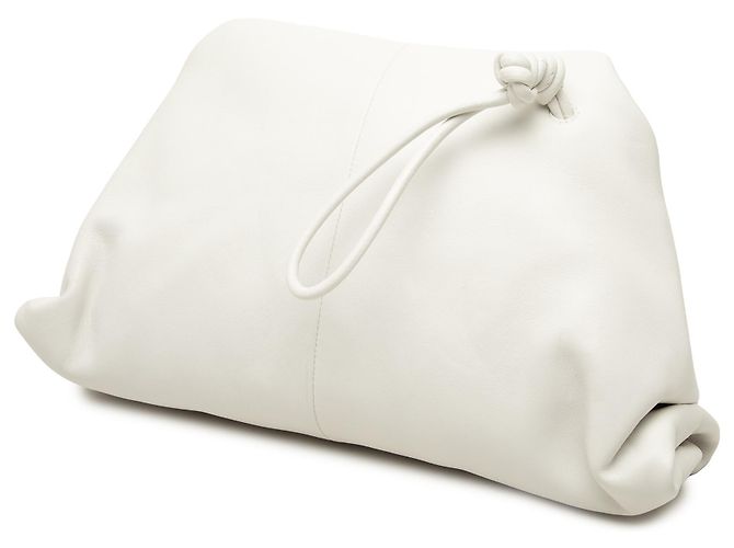 Clutch angular BV Trine de piel blanca Bottega Veneta - vista 2
