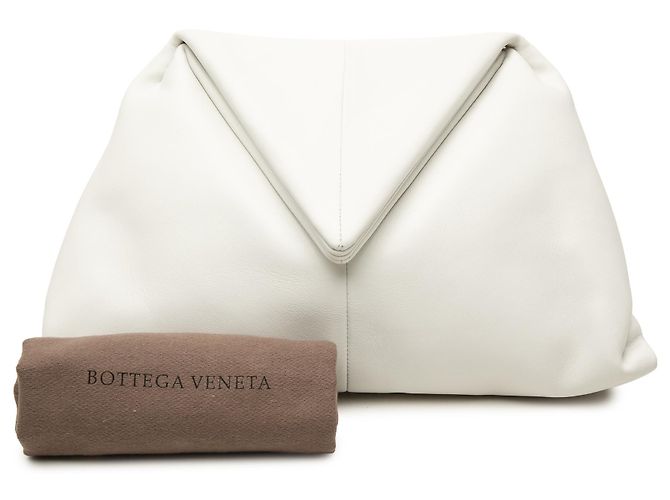 Clutch angular BV Trine de piel blanca Bottega Veneta - vista 6