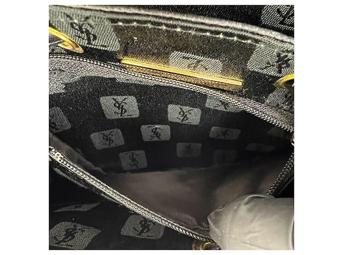 Autre Marque Zaino Saint Laurent in pelle nera - vista 6