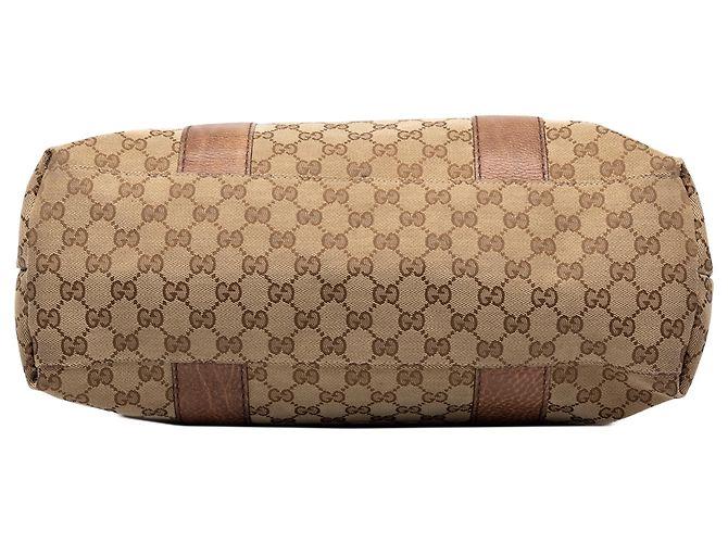 Gucci Beige Medium GG Canvas Bamboo Libeccio Tote - Ansicht 3