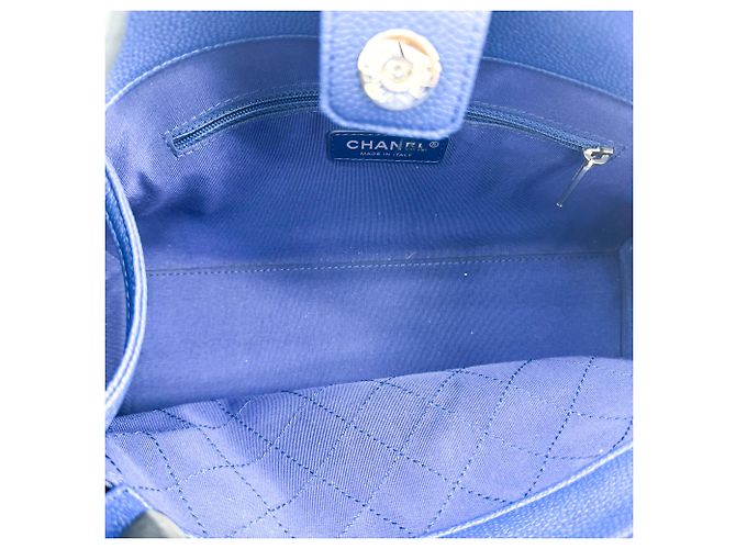 Borsa Tote Vintage Chanel Caviar Large - vista 5