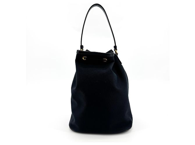 Prada Duet Drawstring Bucket Tessuto Small - vista 2