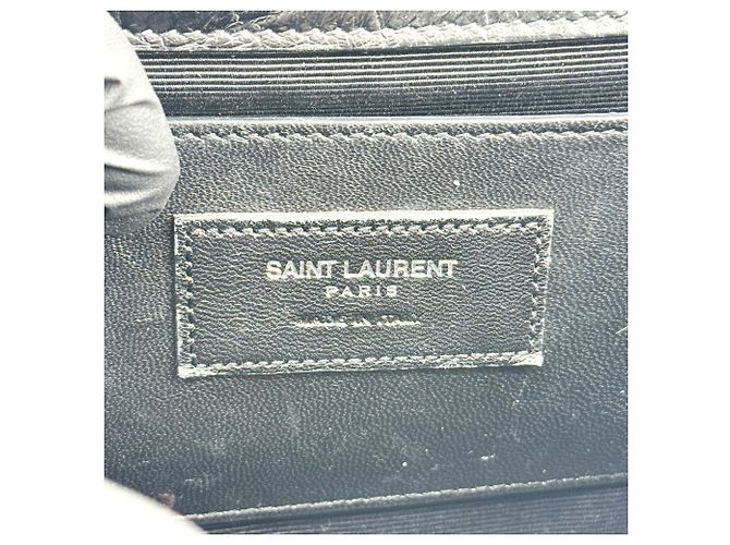 Autre Marque Saint Laurent Classic Monogram Tassel Crocodile Embossed Leather Medium - vista 6