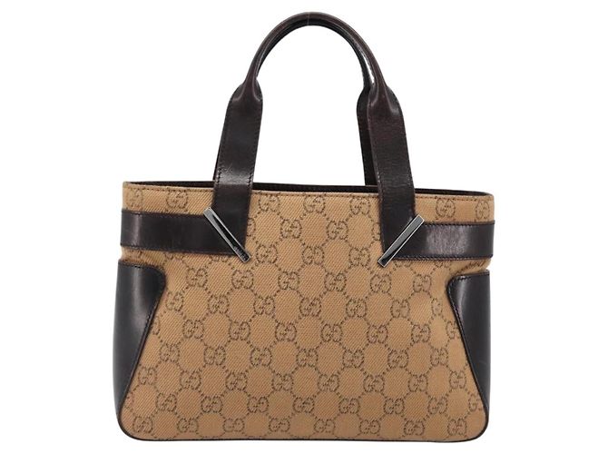 Gucci Open Tote GG Canvas and Leather Medium - vista 2
