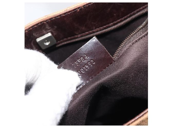 Gucci Open Tote GG Canvas and Leather Medium - vista 7