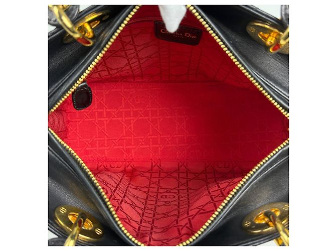 Borsa a mano in pelle Lady Medium Cannage 2-Way Christian Dior - vista 10