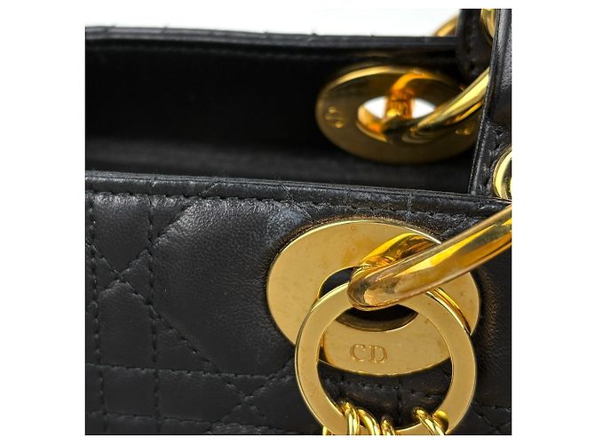 Borsa a mano in pelle Lady Medium Cannage 2-Way Christian Dior - vista 5