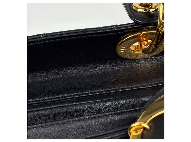 Borsa a mano in pelle Lady Medium Cannage 2-Way Christian Dior - vista 9