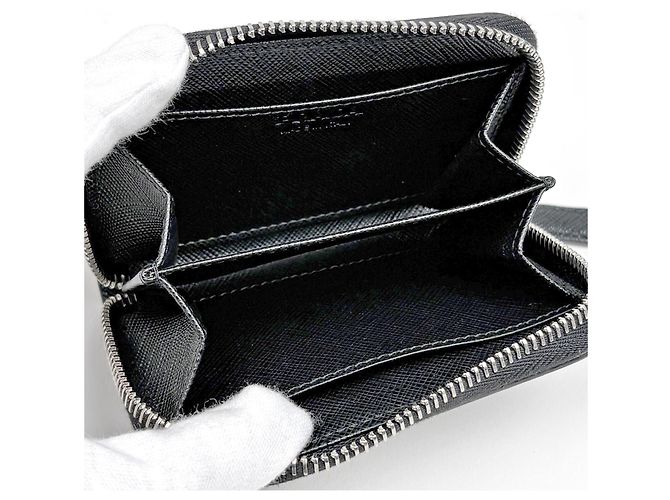Monedero Prada Saffiano en Black - vista 5