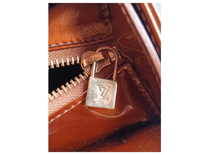 Sac Cabas Louis Vuitton Rivington Monogram Vernis Marron - vue 2