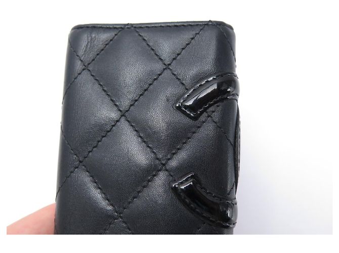 CHANEL MULTICLES CAMBON MATELASSE BLACK LEATHER KEY RING - view 13