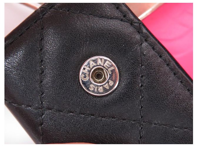 CHANEL MULTICLES CAMBON MATELASSE BLACK LEATHER KEY RING - view 8