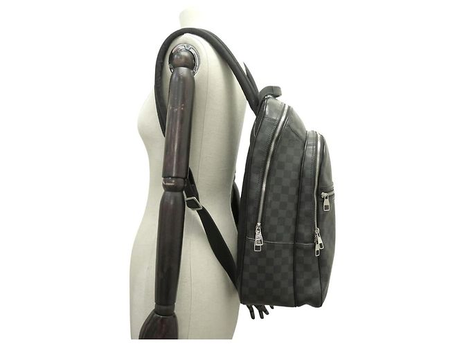 SAC A DOS LOUIS VUITTON MICHAEL DAMIER GRAPHITE GM N45279 BACKPACK BAG - vue 7