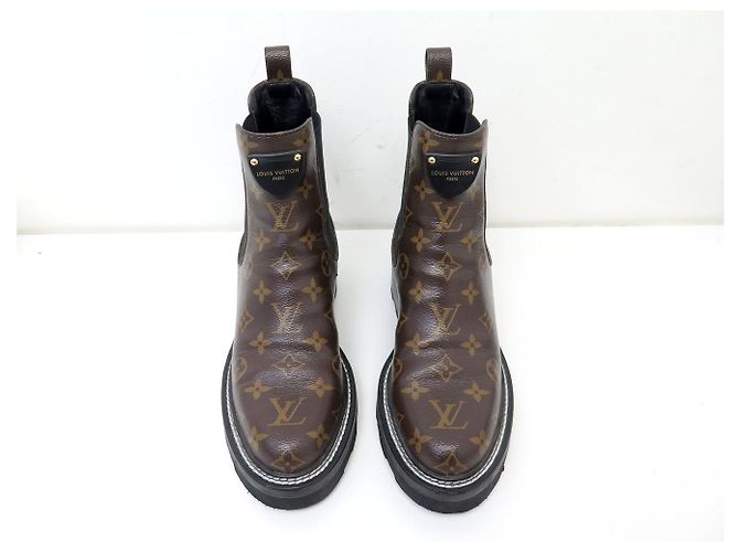 BOTINES LOUIS VUITTON BEAUBOURG MONOGRAM 40 NUEVOS - vista 8