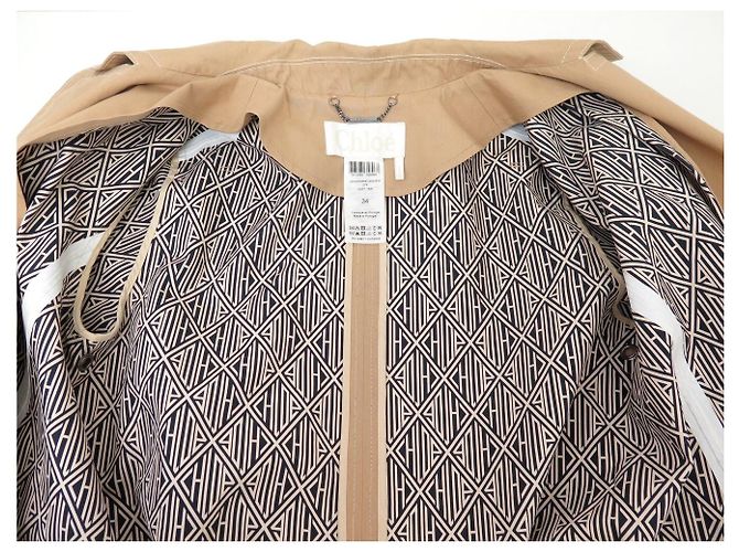 Chloé NUEVO ABRIGO CHLOE MANGA TRES CUARTOS CHC20SMA8314527534 S 34 COTON COAT - vista 4