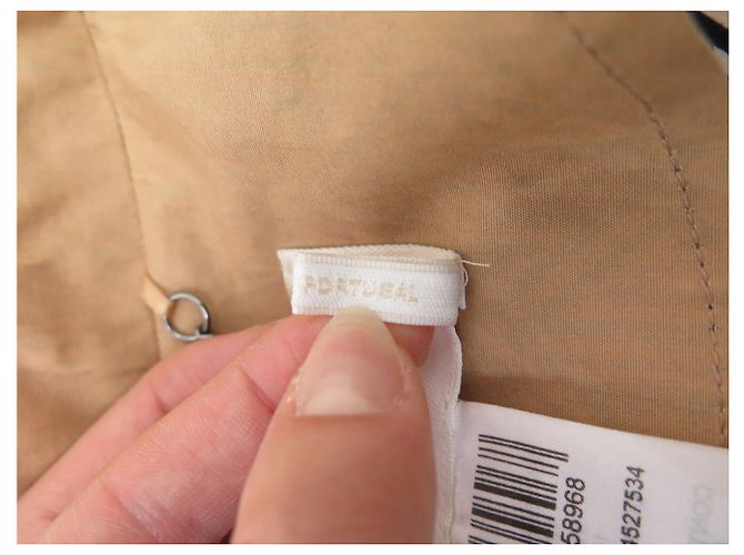 Chloé NUEVO ABRIGO CHLOE MANGA TRES CUARTOS CHC20SMA8314527534 S 34 COTON COAT - vista 9