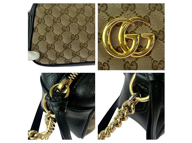 Borsa a tracolla matelassé Gucci GG Marmont 447632 - vista 5
