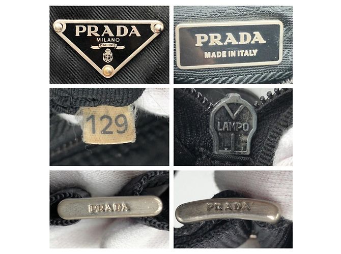 Borsa a tracolla Prada Tessuto con logo triangolare - vista 3