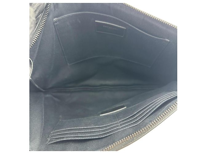 Autre Marque Portadocumenti con zip Saint Laurent in pelle Large - vista 5