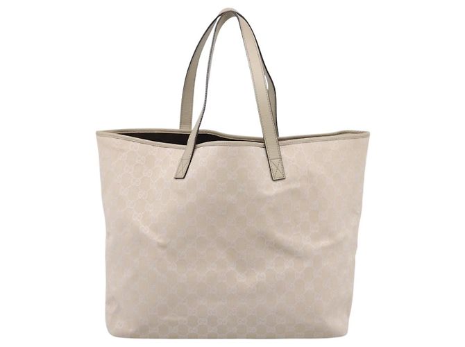 Gucci Open Tote GG Canvas and Leather Medium - vista 2