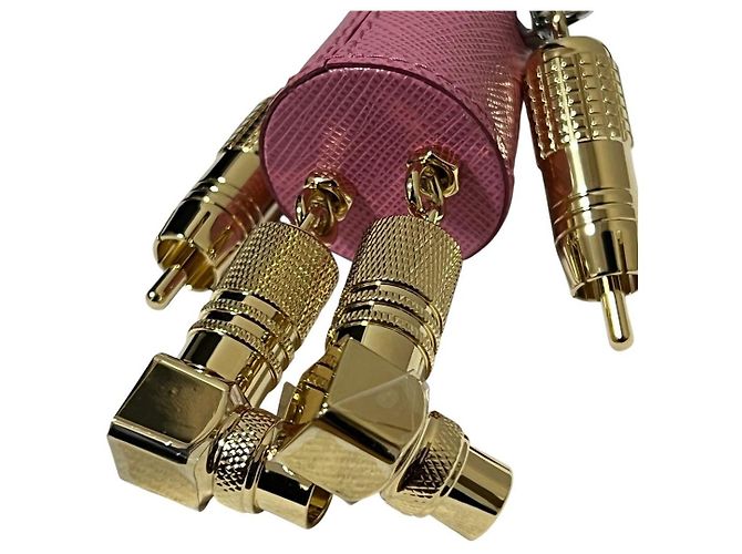 Portachiavi ciondolo Prada Robot in pelle e metallo - vista 7