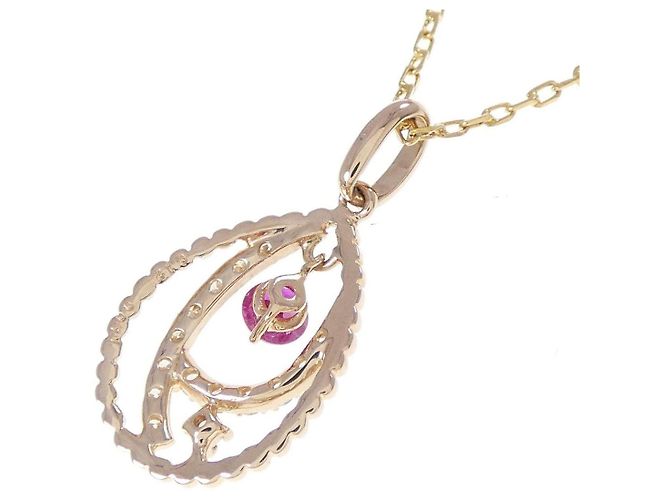 Autre Marque Collana Au750 Rubini e Diamanti - vista 4